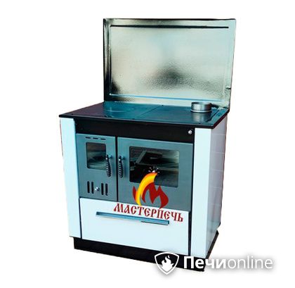 Отопительно-варочная печь МастерПечь ПВ-07 экстра с духовым шкафом 7.2 кВт (белый) в Ханты-Мансийске